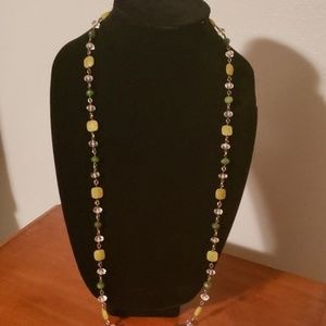 24" silpada green jewel chain
